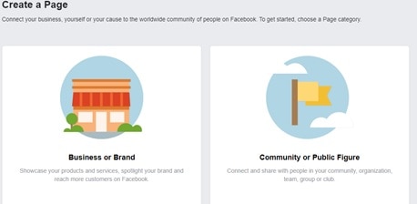 how to create a facebook page for website-facebook category