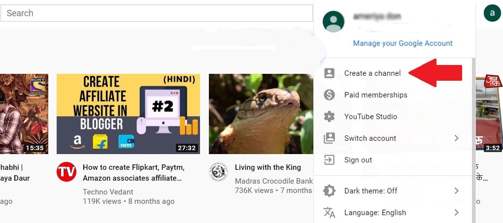 create youtube channel to start earn