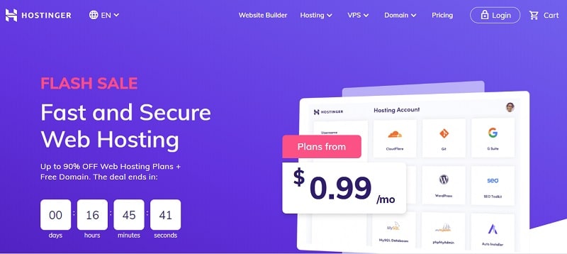 best web hosting for wordpress-hostinger