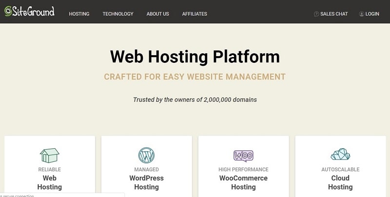 siteground web hosting