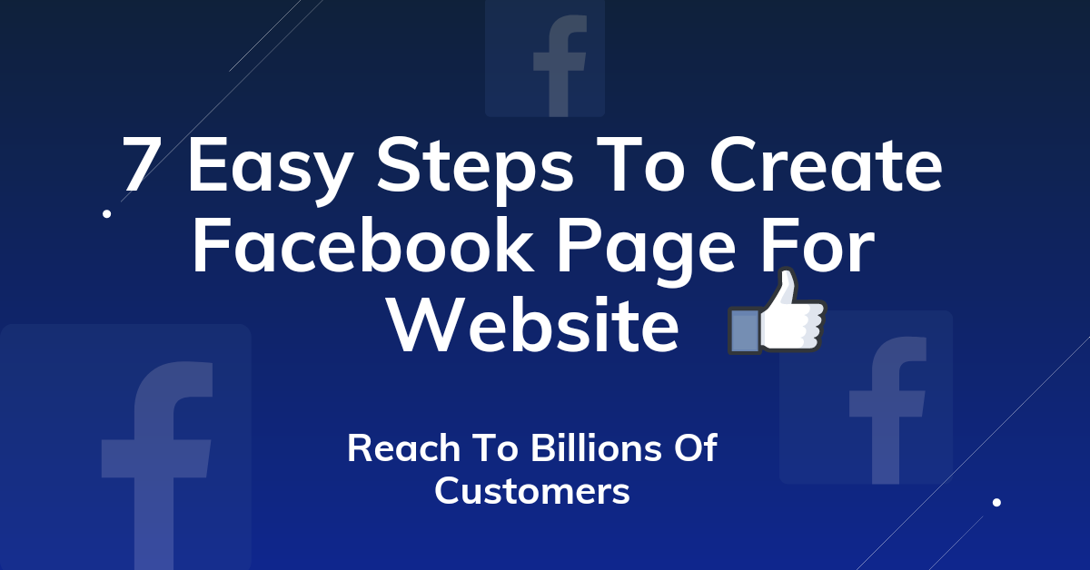 7 Simple Steps to Create a Facebook Business Page