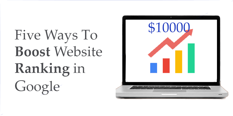 five ways to boost website ranking in google