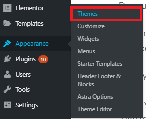 Choose theme for wordpress blog