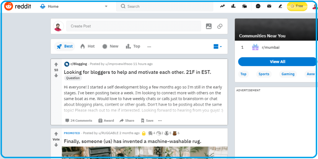 increase website traffic using reddit 