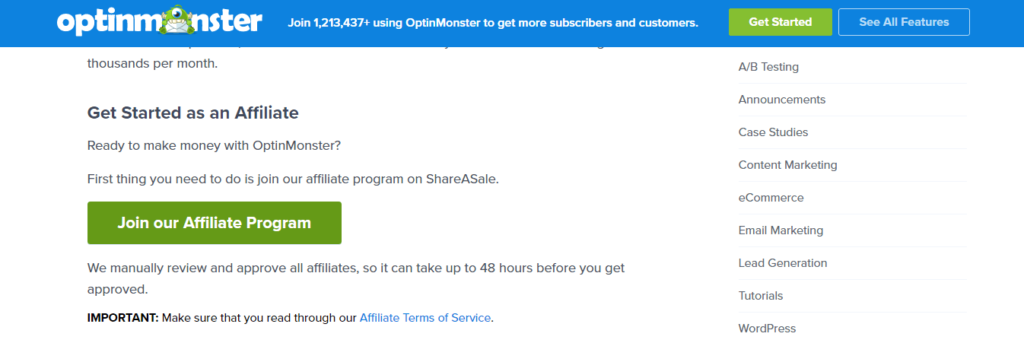 optinmonster  affiliate program 