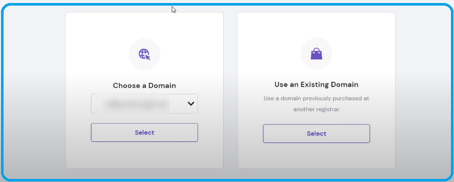 using existing domain