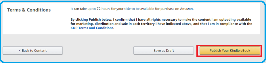 publishing ebook on amazon kindle