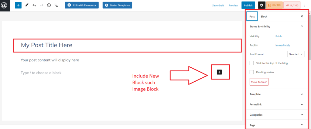 creating post in wordpress