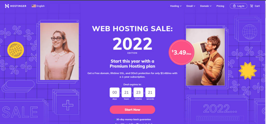 hostinger 2022 web hosting deal